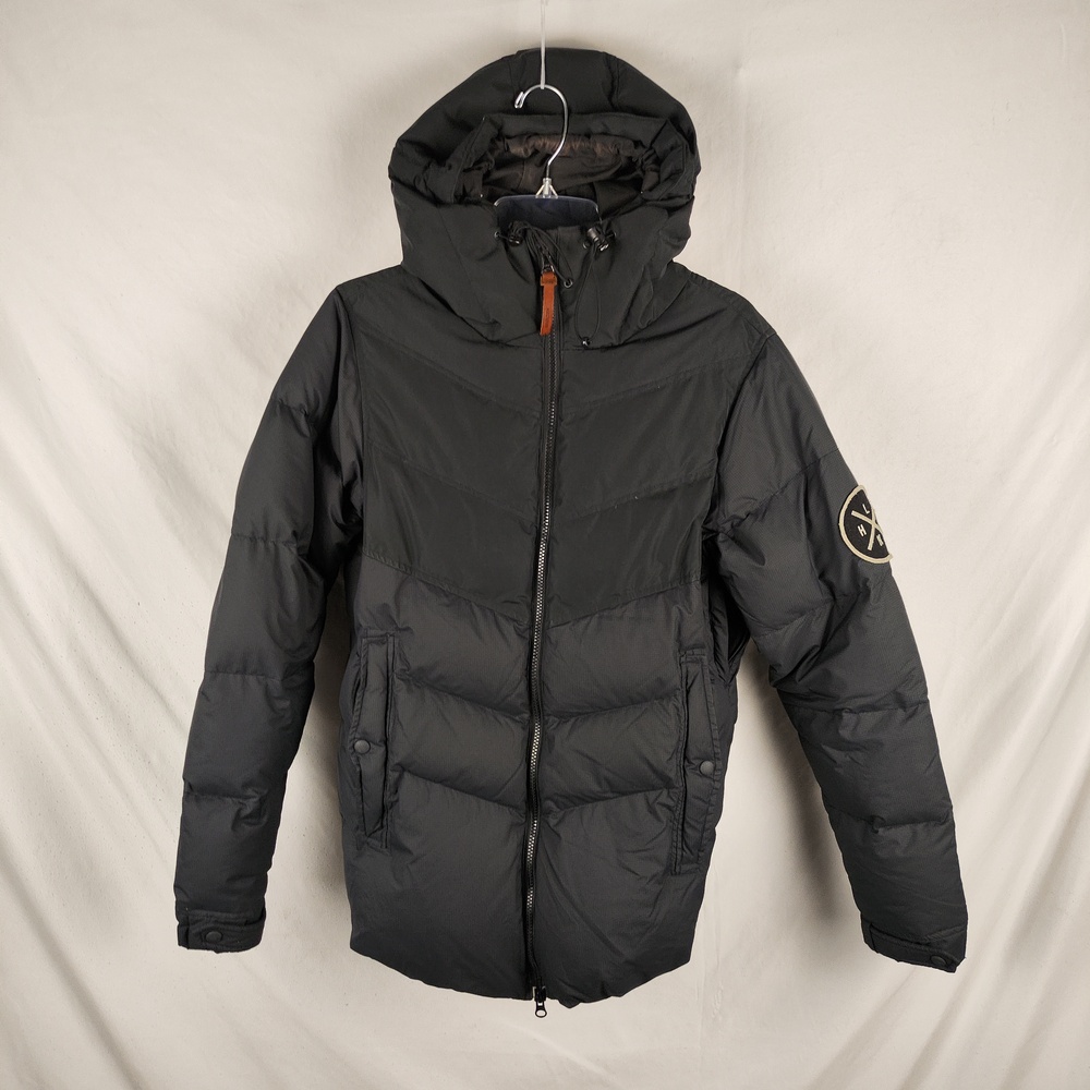 Holden Jacket Mens Large Black Hooded Puffer Full Zip Insulated Winter Coat